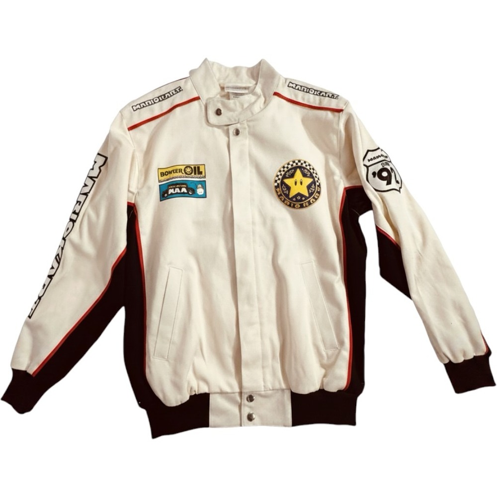 Mario Kart Racing Jacket NEW‎ Canvas Adult XS Target Exclusive Egret Nintendo